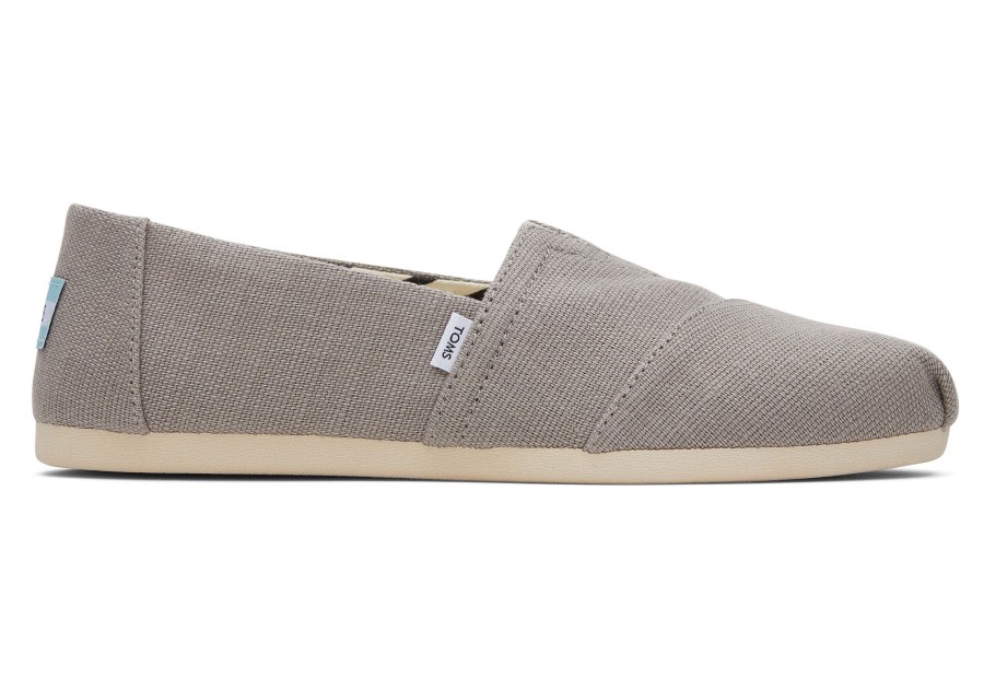 TOMS Wide Width | Alpargata Grey Heritage Canvas Wide Width|Alpargata Grey Heritage Canvas Wide Width Morning Dove Wide