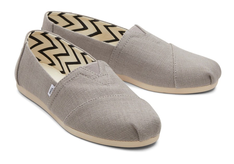 TOMS Wide Width | Alpargata Grey Heritage Canvas Wide Width|Alpargata Grey Heritage Canvas Wide Width Morning Dove Wide