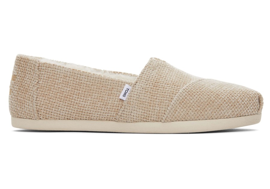 TOMS Alpargatas | Alpargata Oatmeal Chenille With Faux Fur Chenille Oatmeal