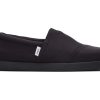 TOMS Slip Ons | Alp Fwd All Black Recycled Cotton Canvas Black/Black