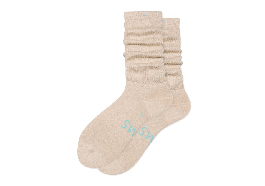 TOMS Socks | Slouchy Quarter Crew Socks Off White