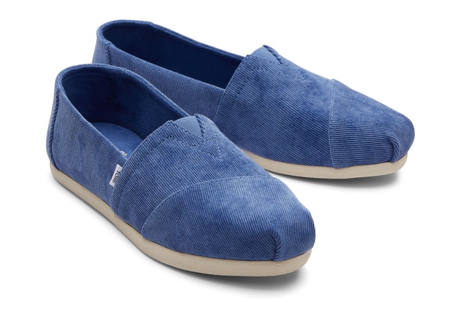 TOMS Alpargatas | Alpargata Blue Micro Cord Corduroy Blue