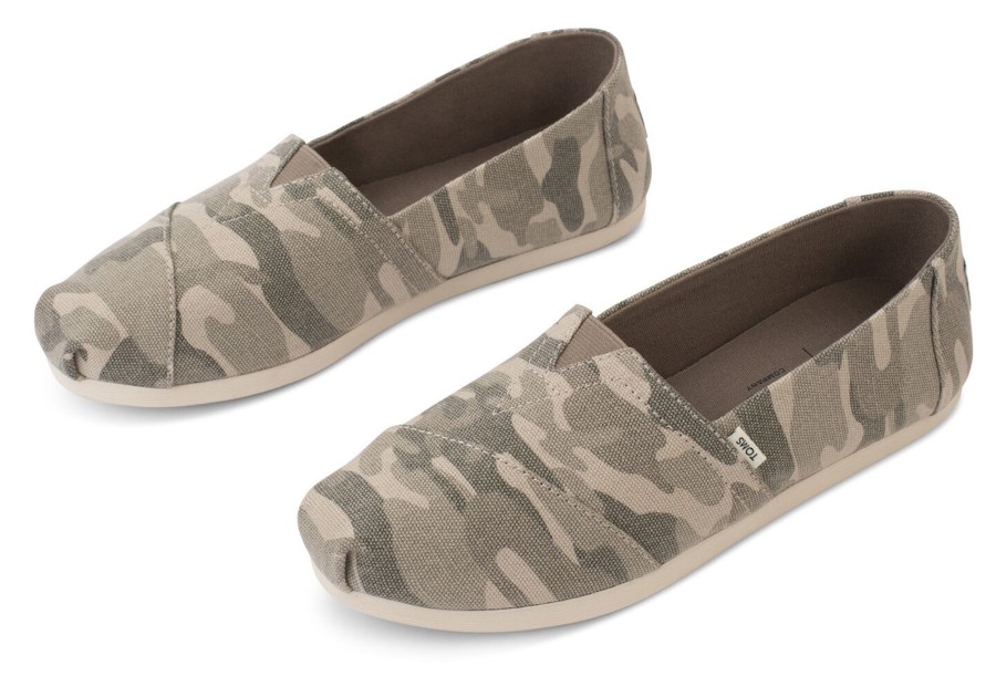 TOMS Alpargatas | Alpargata Camo Taupe Grey