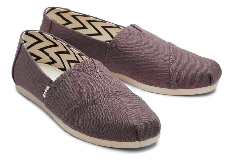 TOMS Alpargatas | Alpargata Grey Recycled Cotton Canvas Ash