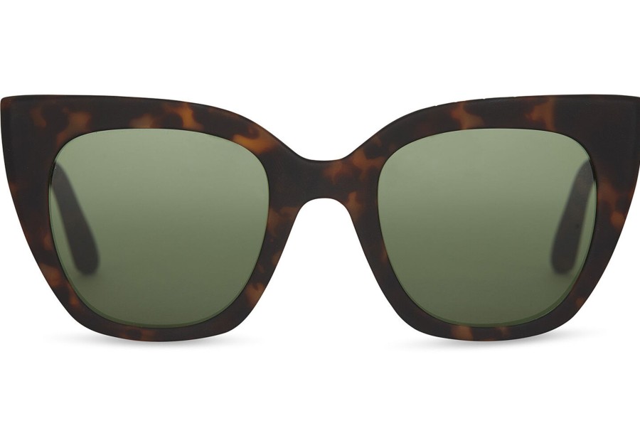 TOMS | Sydney Matte Blonde Tortoise- Bottle Green