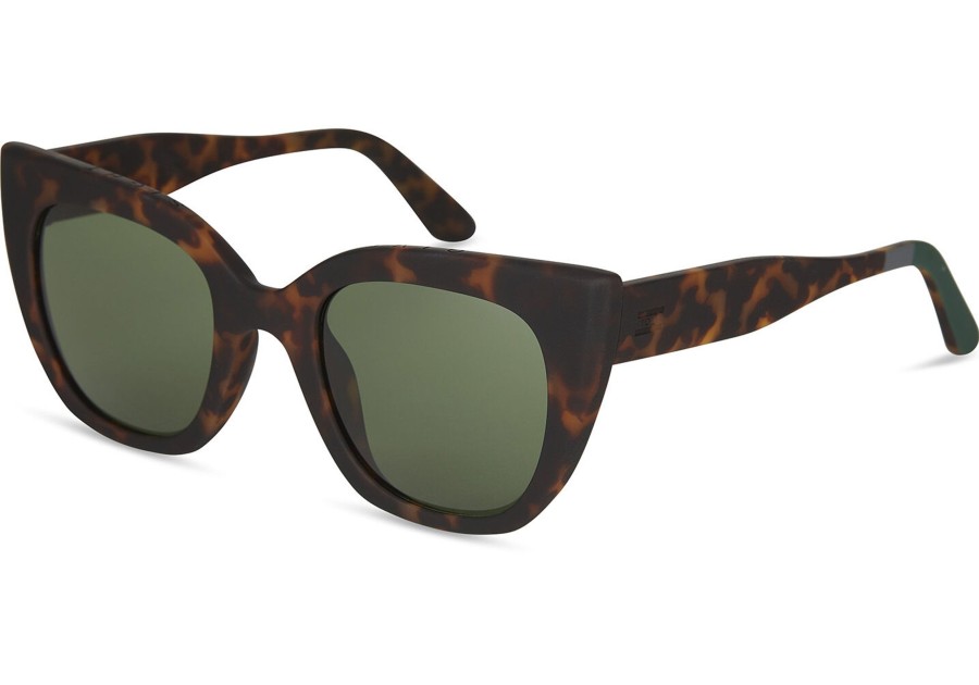 TOMS | Sydney Matte Blonde Tortoise- Bottle Green