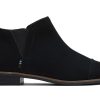 TOMS Dress Casual | Reese Suede Ankle Boot Black