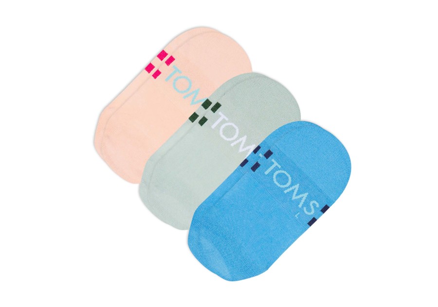 TOMS Socks | Ultimate No Show Socks Brights 3 Pack Brights Multi