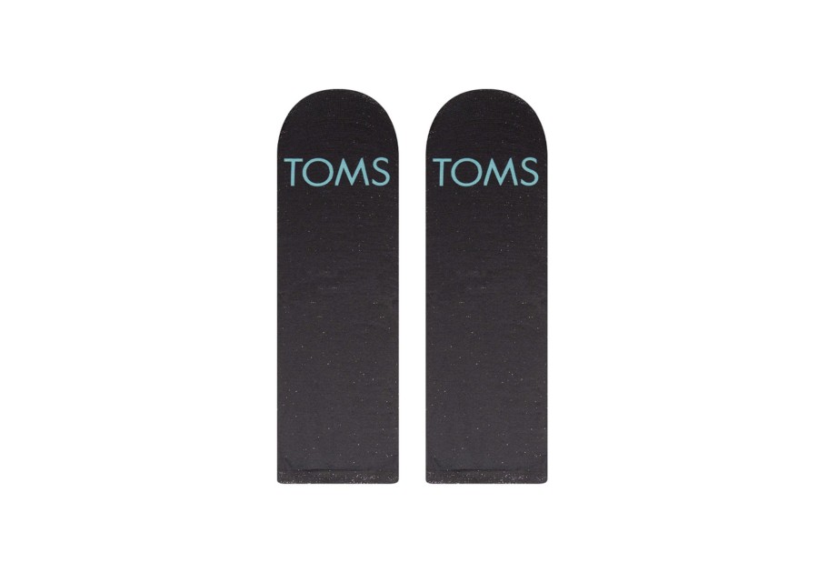 TOMS Socks | Sheer Quarter Crew Socks Sheer Black