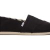 TOMS Slip Ons | Alpargata Recycled Cotton Canvas Black