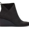 TOMS Heels & Wedges | Sutton Wedge Boot Black Leather