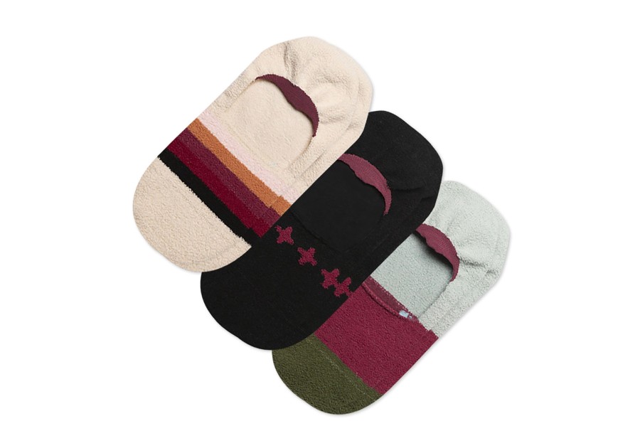 TOMS Socks | Boho Cozy No Show Socks 3 Pack Multi Boho Cozy