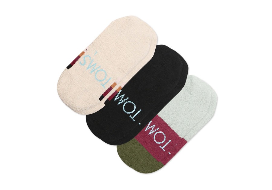 TOMS Socks | Boho Cozy No Show Socks 3 Pack Multi Boho Cozy