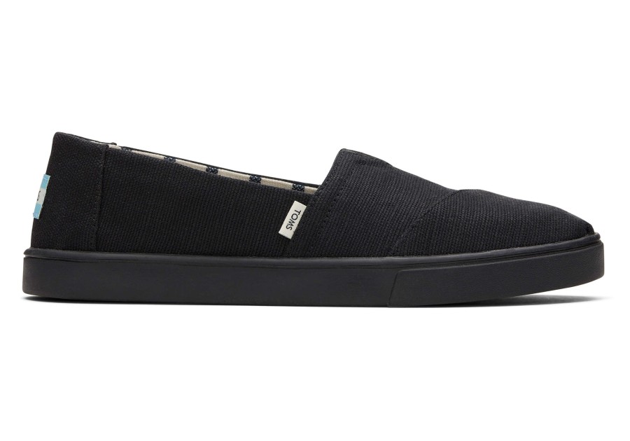 TOMS Sneakers | Alpargata Cupsole All Black Heritage Canvas Slip On|Alpargata Cupsole All Black Heritage Canvas Slip On Black On Black