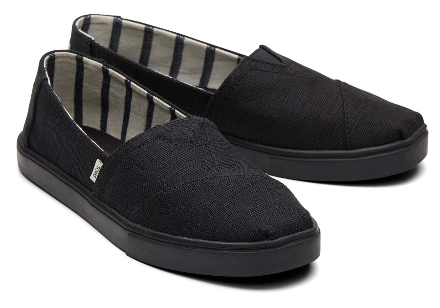 TOMS Sneakers | Alpargata Cupsole All Black Heritage Canvas Slip On|Alpargata Cupsole All Black Heritage Canvas Slip On Black On Black