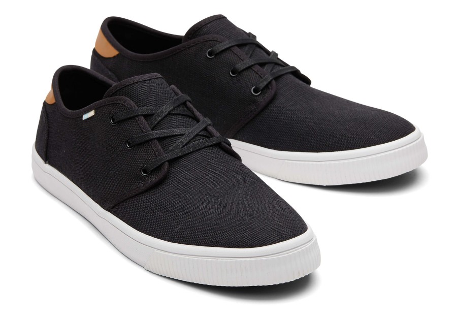 TOMS Sneakers | Carlo Eco Sneaker Black Heritage Canvas