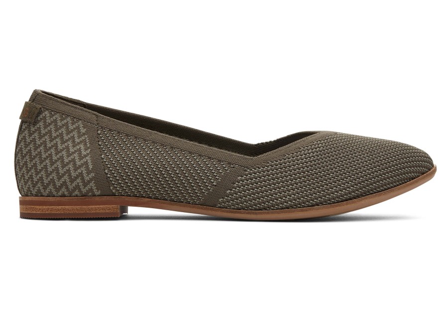 TOMS Flats | Jutti Neat Knit Flat|Jutti Neat Knit Flat Olive