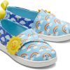 TOMS | Tiny Alpargata Glow In The Dark Weather Toddler Shoe Blue Glow