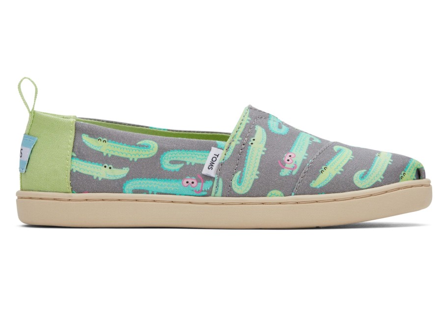 TOMS | Youth Alpargata Crocodiles