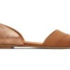 TOMS Flats | Jutti D'Orsay Flat Tan Leather