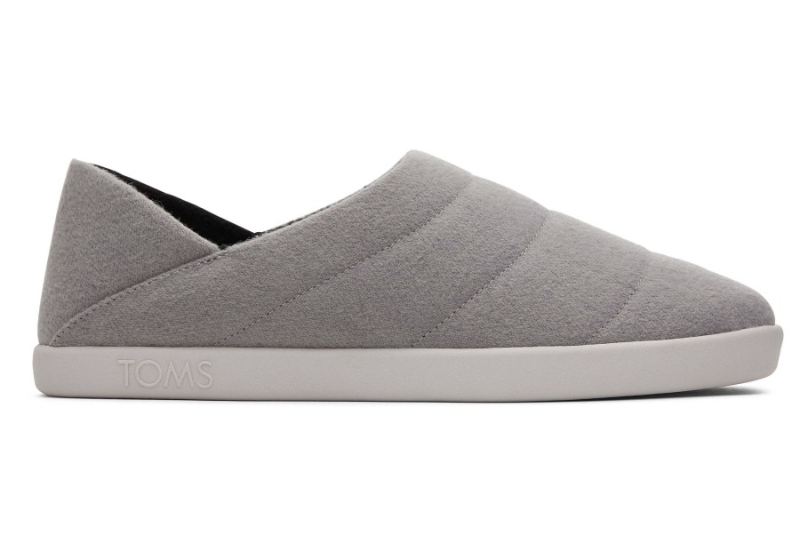 TOMS Slippers | Ezra Grey Faux Fleece Convertible Slipper|Ezra Grey Faux Fleece Convertible Slipper Shadow