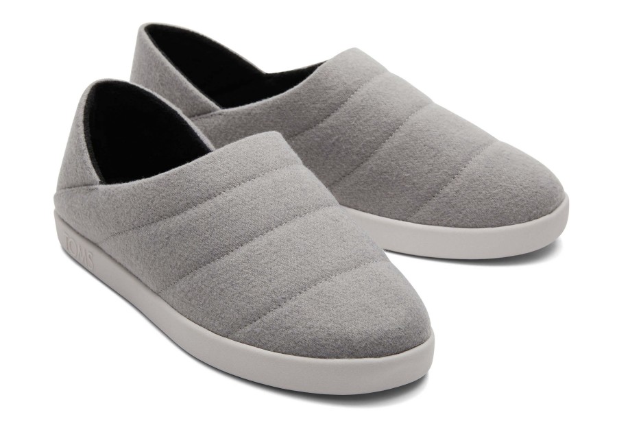 TOMS Slippers | Ezra Grey Faux Fleece Convertible Slipper|Ezra Grey Faux Fleece Convertible Slipper Shadow