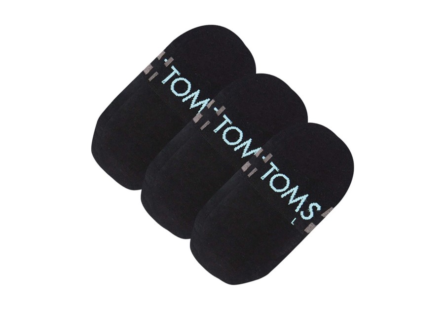 TOMS Socks | Ultimate No Show Socks 3 Pack Black