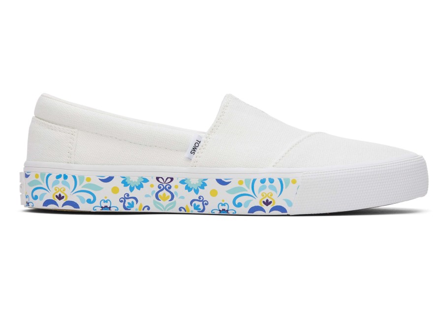 TOMS Sneakers | Fenix White Washed Canvas