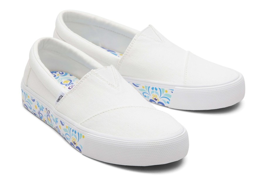 TOMS Sneakers | Fenix White Washed Canvas