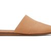 TOMS Flats | Jade Tan Leather Slip On Flat Honey