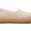 TOMS Slip Ons | Valencia Platform Espadrille|Valencia Platform Espadrille Dark Natural Metallic Linen