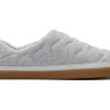 TOMS Slippers | Ezra Grey Quilted Convertible Slipper|Ezra Grey Quilted Convertible Slipper Raindrop