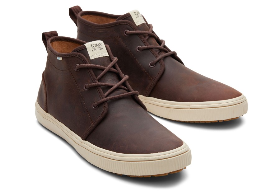 TOMS Dress Casuals | Carlo Mid Terrain Brown Water Resistant Sneaker Water Resistant Clove Brown