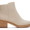 TOMS Dress Casual | Marina Heeled Boot Beige Leather