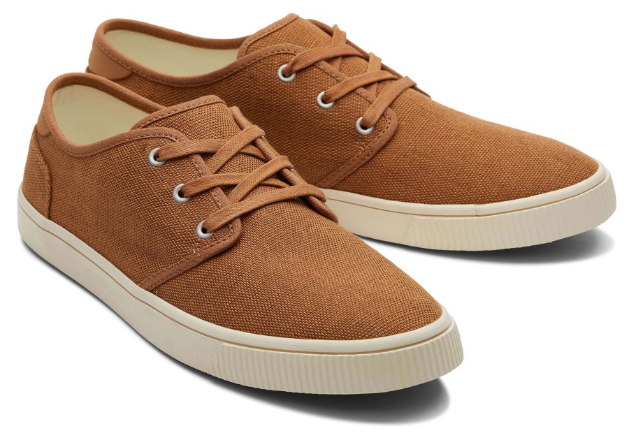 TOMS Sneakers | Carlo Heritage Canvas Lace-Up Sneaker Tan