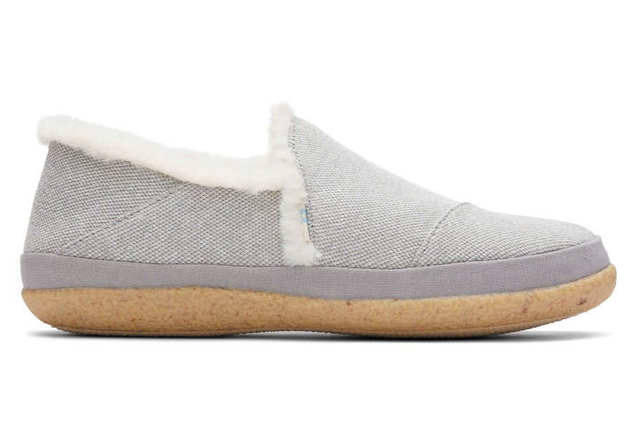 TOMS Slippers | India Faux Fur Slipper|India Faux Fur Slipper Drizzle Grey