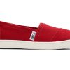 TOMS | Youth Alpargata Canvas Kids Shoe Red