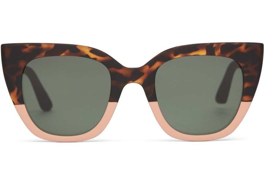 TOMS | Sydney Matte Blonde Tortoise -Glass Bottle Green