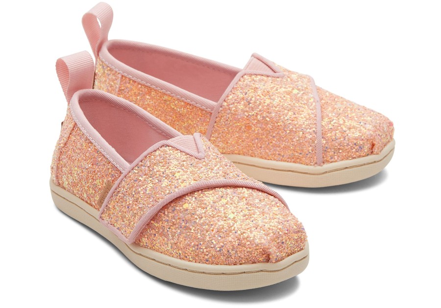 TOMS | Tiny Alpargata Toddler Shoe Pink Glitter