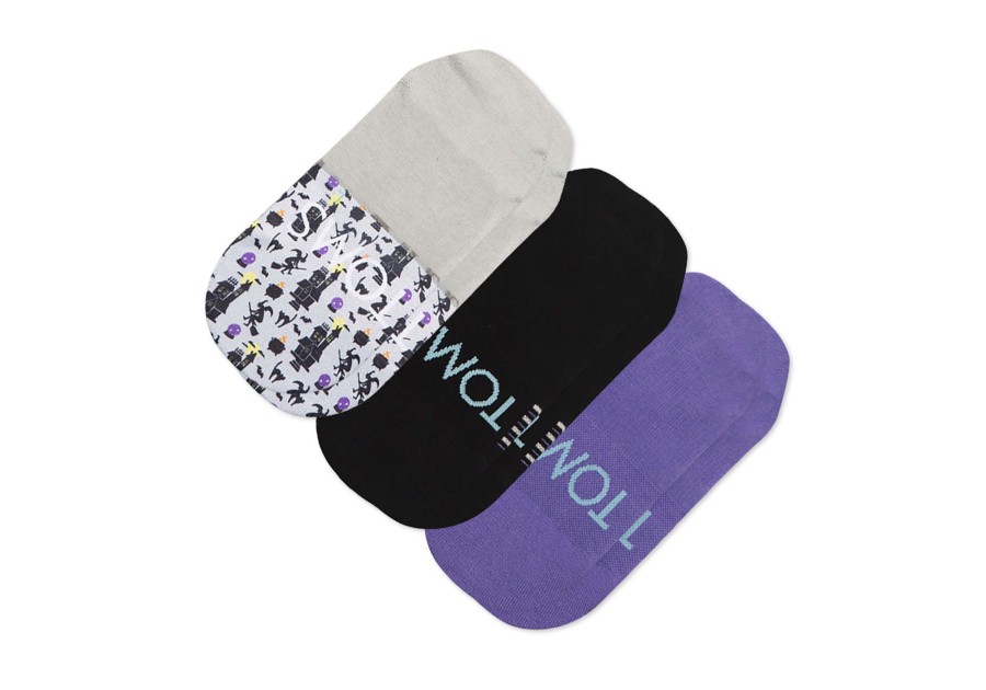 TOMS Socks | Ultimate No Show Socks Ghosts 3 Pack Multi Ghosts