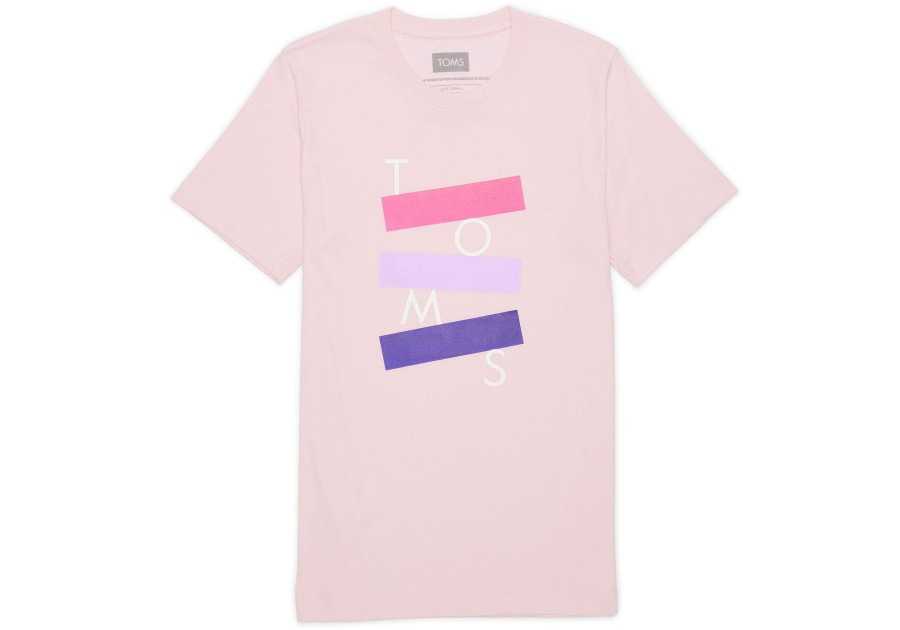 TOMS Tees | Toms Logo Short Sleeve Crew Tee Pink