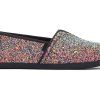 TOMS Slip Ons | Alpargata |Alpargata Black Chunky Glitter