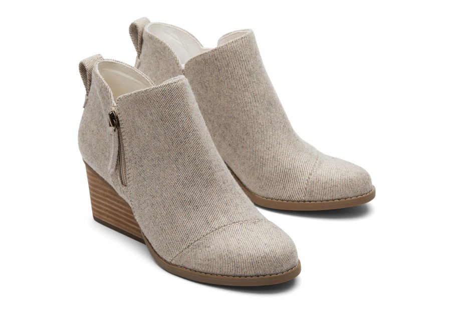 TOMS Heels & Wedges | Goldie Wedge Boot Natural Glimmer