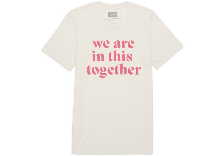 TOMS Tees | We Are In This Together Short Sleeve Crew Tee Natural Multi