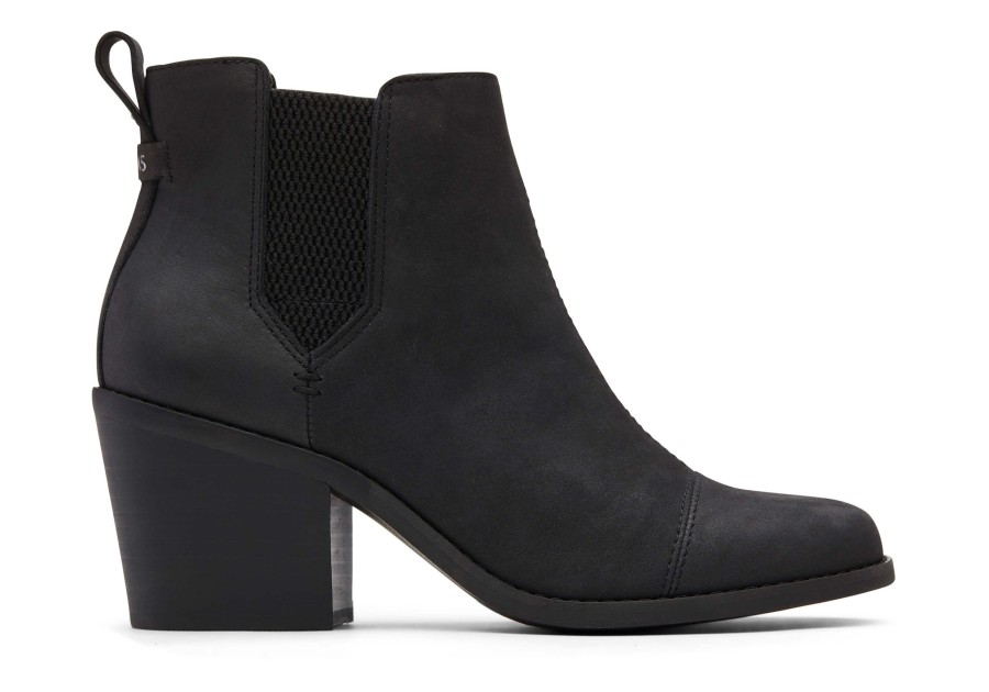 TOMS Dress Casual | Everly Nubuck Heeled Boot Black