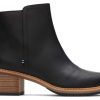 TOMS Dress Casual | Marina Leather Heeled Boot Black