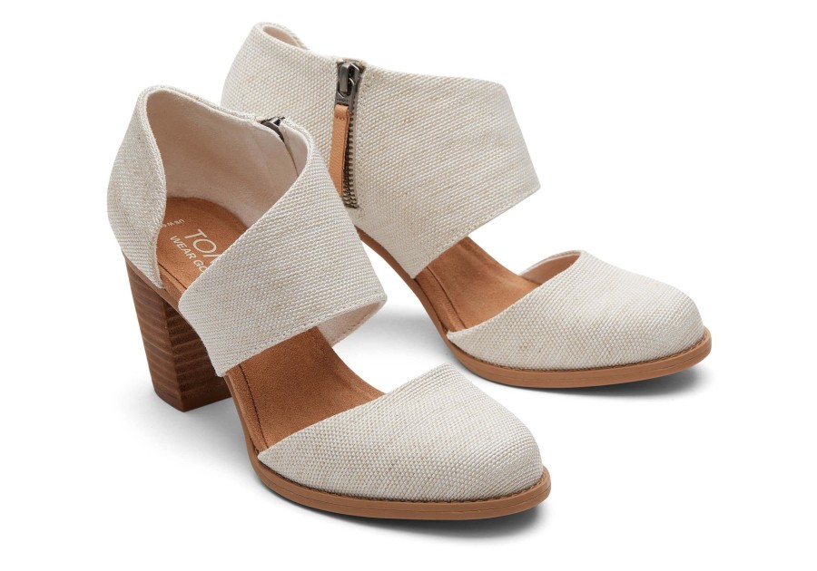 TOMS Heels & Wedges | Milan Closed Toe Heel Natural