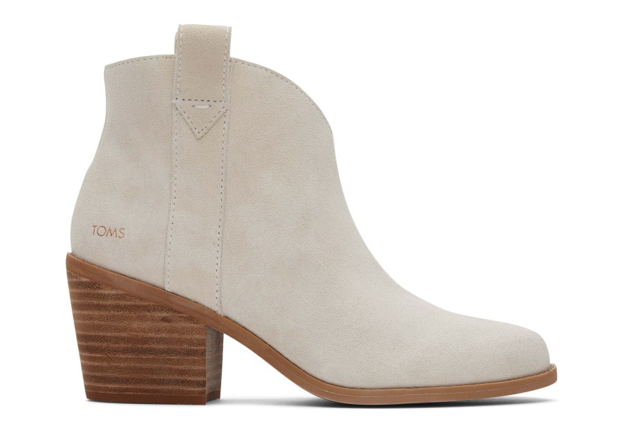 TOMS Heels & Wedges | Constance Suede Heeled Boot|Constance Suede Heeled Boot Light Sand