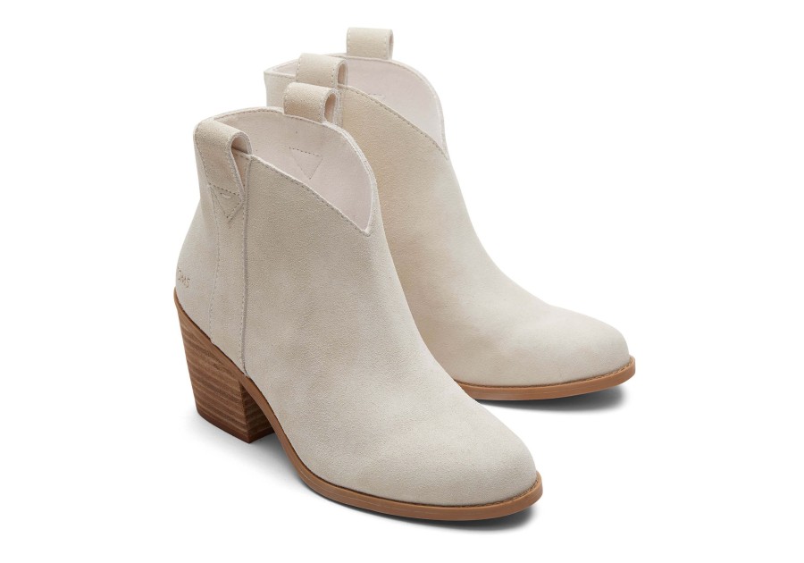 TOMS Heels & Wedges | Constance Suede Heeled Boot|Constance Suede Heeled Boot Light Sand