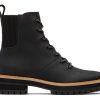 TOMS Dress Casual | Frankie Black Water Resistant Lace-Up Boot Black Lace Up